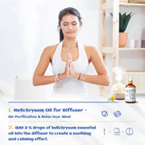 HIQILI Hélichryse soin peau et massage relaxant.