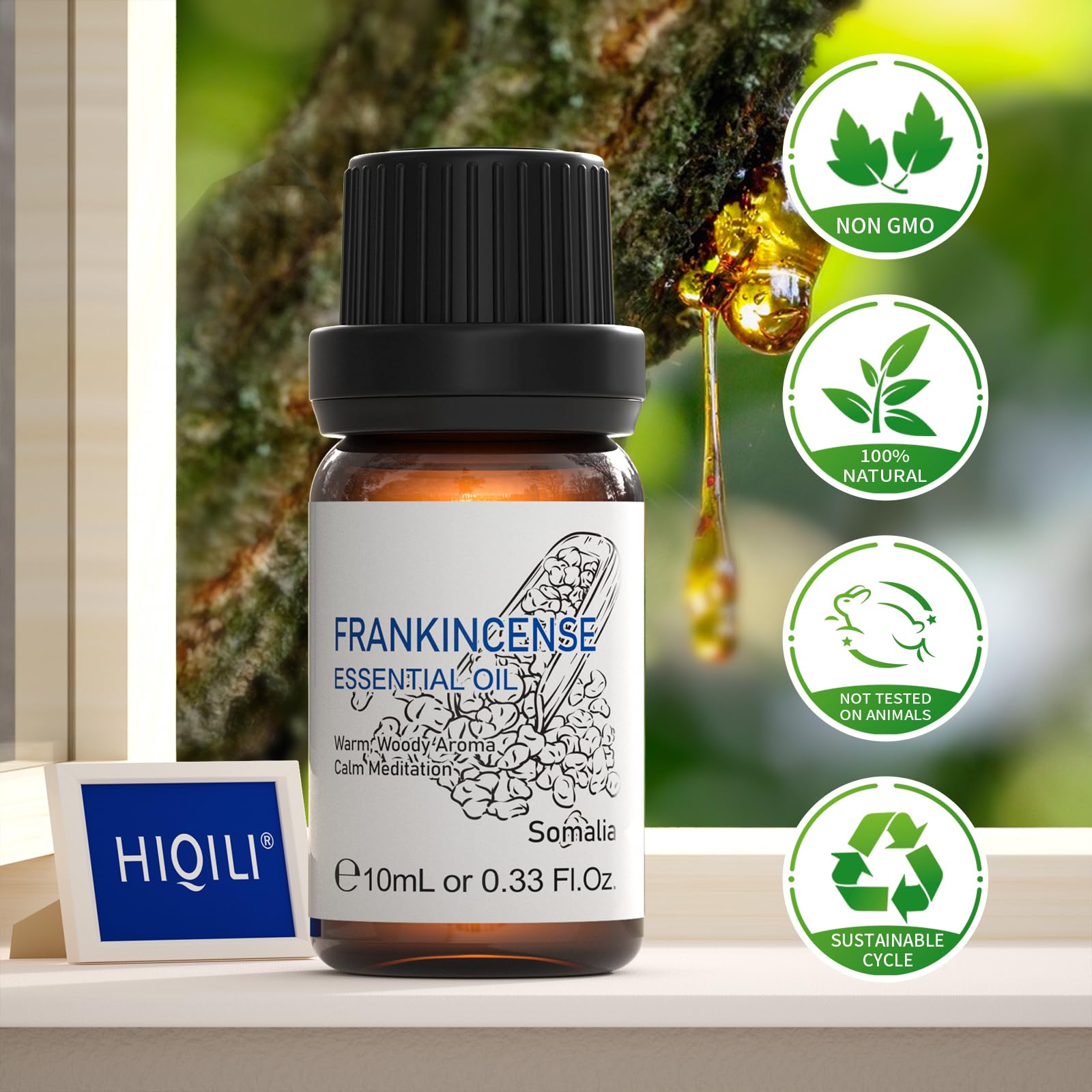 HIQILI huile essentielle encens – aromatherapie simple, améliore le bien-être quotidien