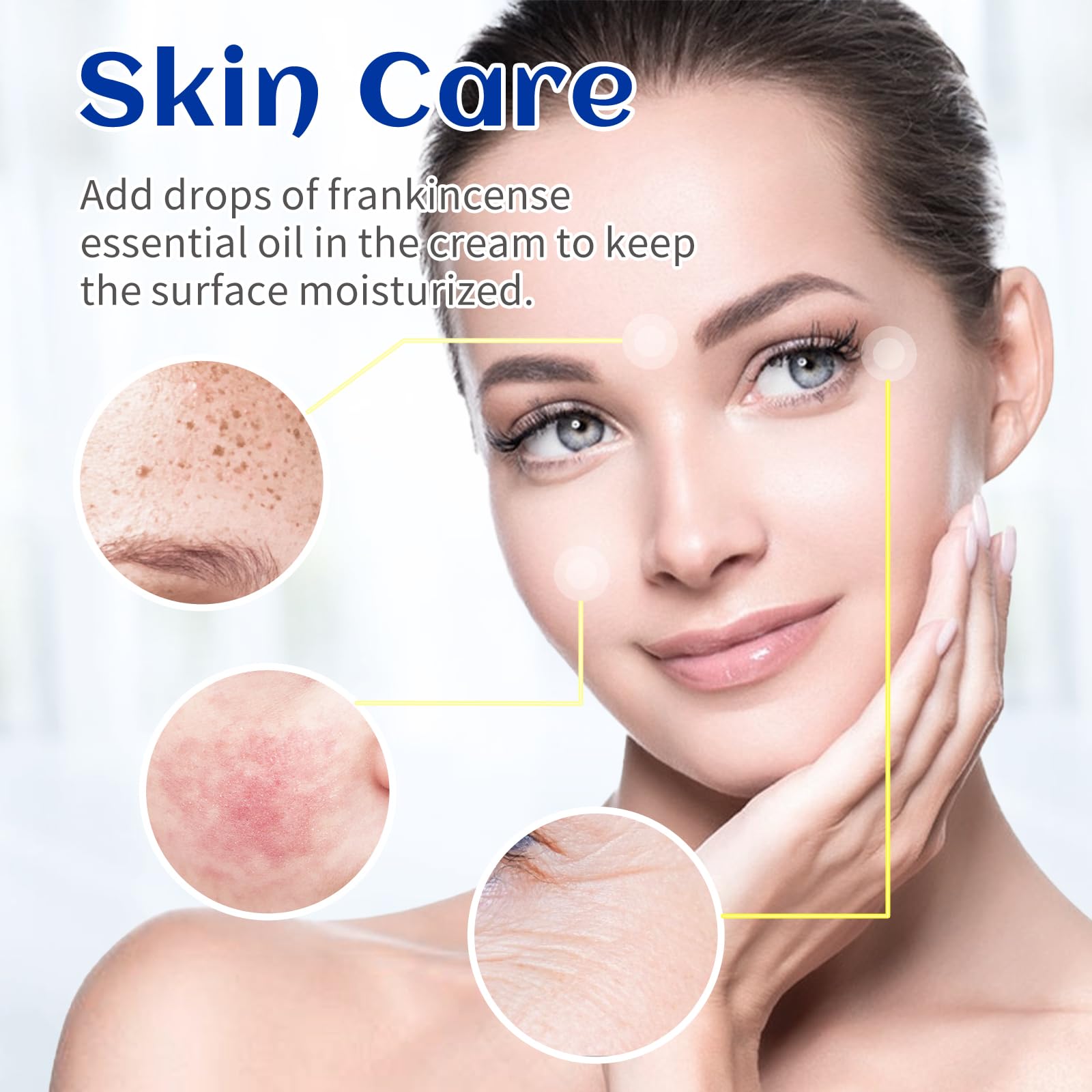 HIQILI huile essentielle encens – emballage pratique pour mélanger avec crèmes