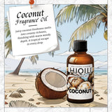 HIQILI huile parfum coco pour bougie DIY, ajoute une note coco luxueuse.