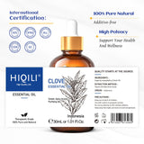 HIQILI huile girofle usage maison, parfum apaisant et polyvalent.