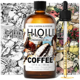 HIQILI, bouteille d'huile parfum café prête à diffuser un arôme chaleureux.