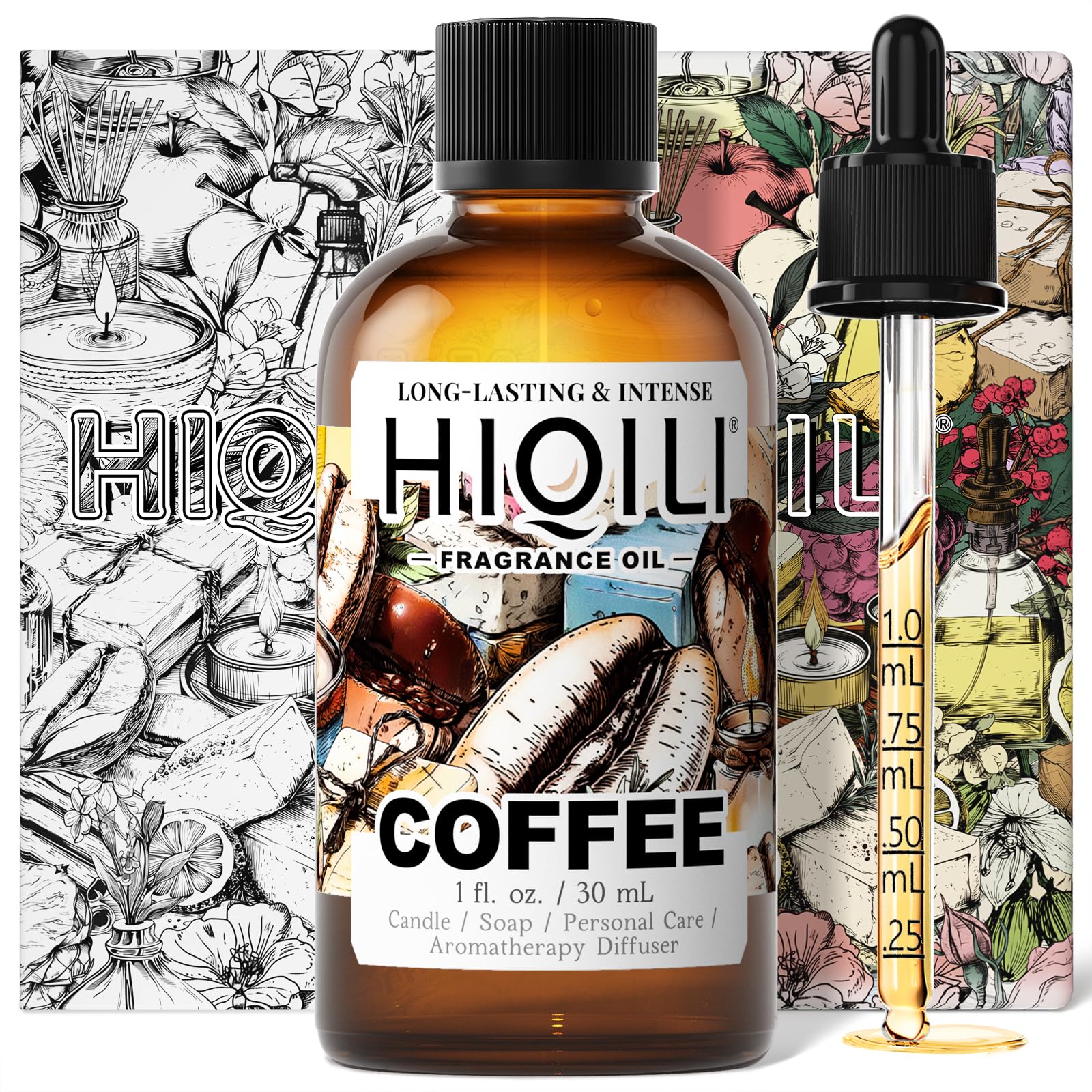 HIQILI huile parfum café bouteille – parfum riche qui réveille les sens.
