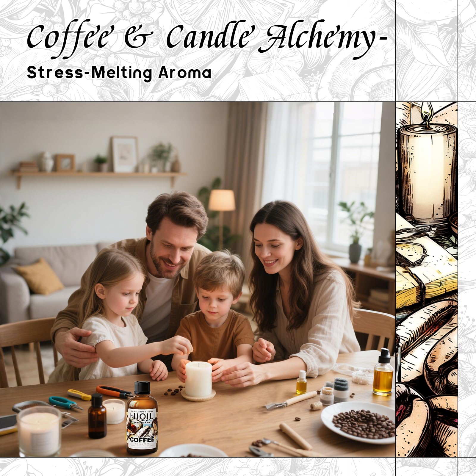 HIQILI huile parfum café savon – parfume savons et cosmétiques faits maison.