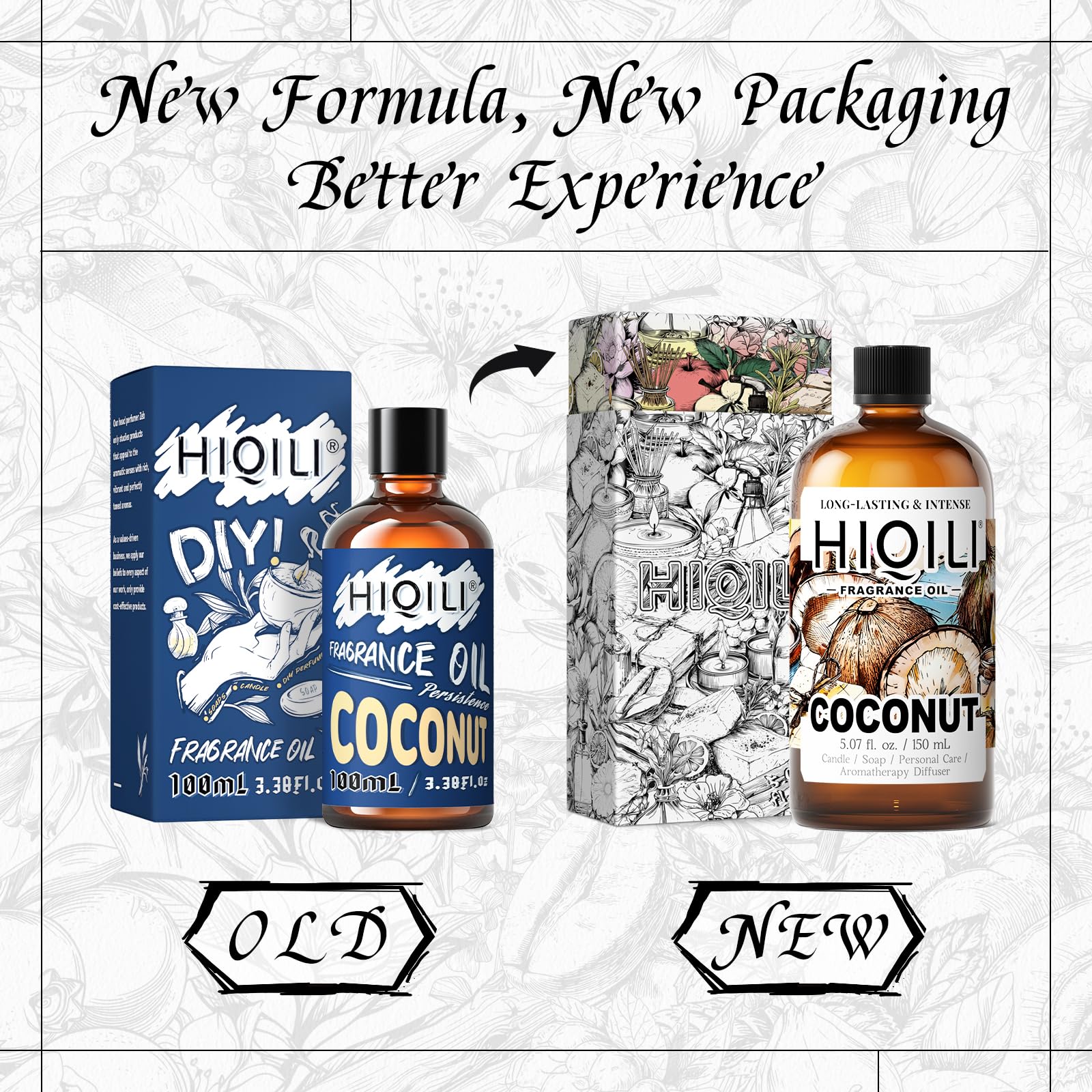 HIQILI huile parfum coco savon, parfume vos savons artisanaux