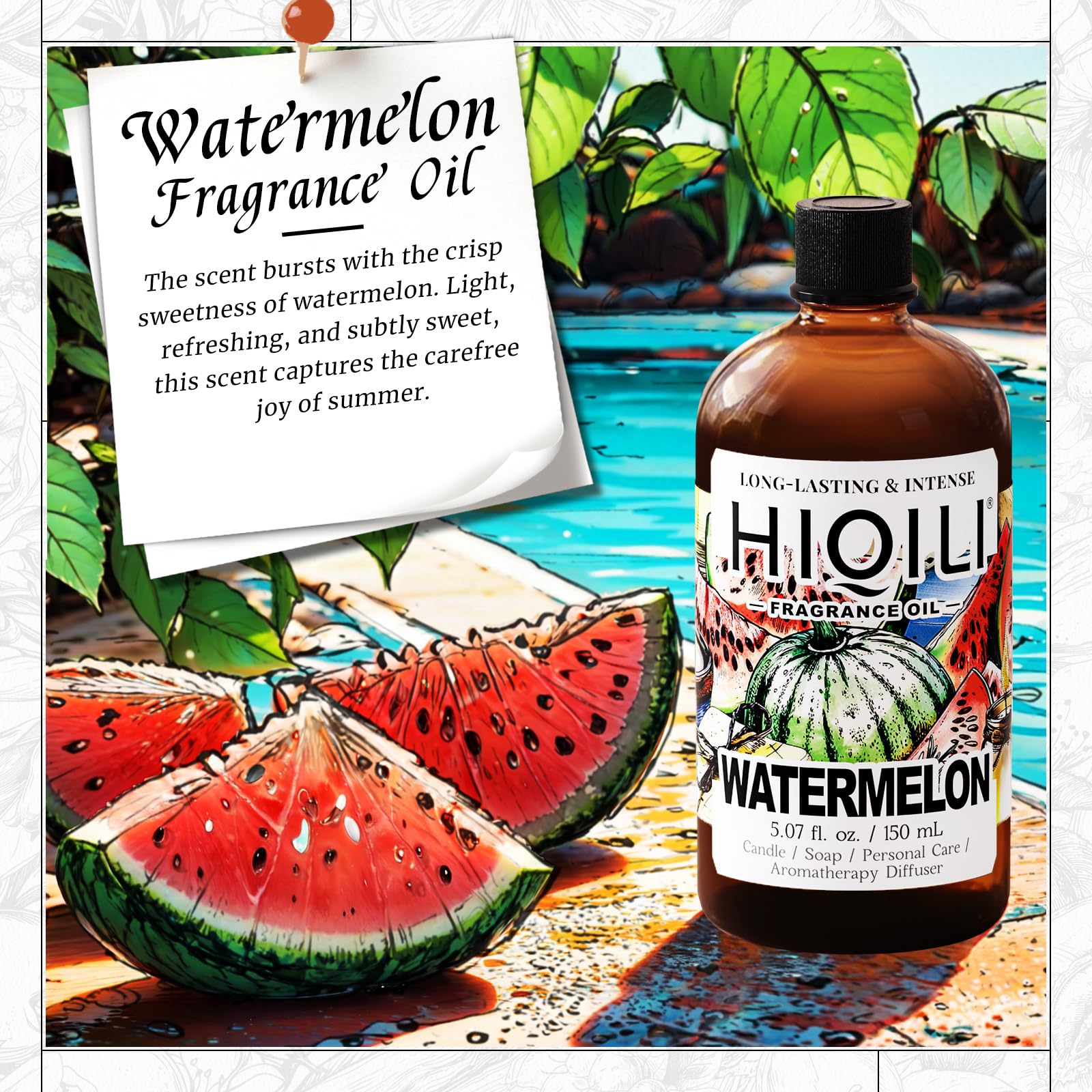 HIQILI huile parfum melon – pipette-doseuse précise pour dosage sûr