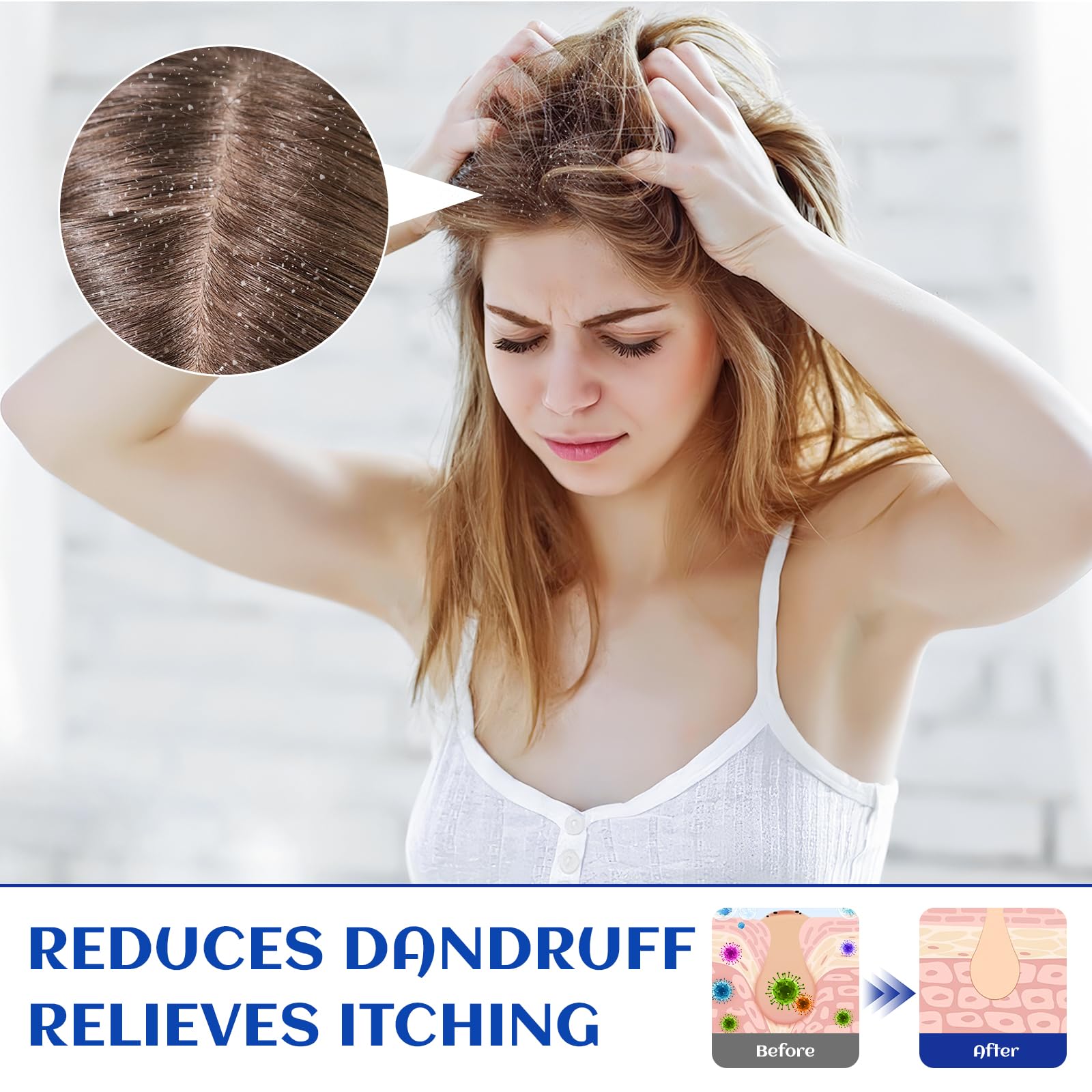 HIQILI huile romarin - ajout au shampoing pour nourrir les cheveux