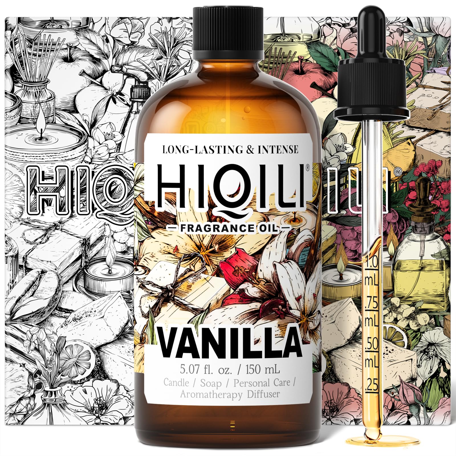 HIQILI huile vanille – brume corps: parfum durable et agréable sur la peau.