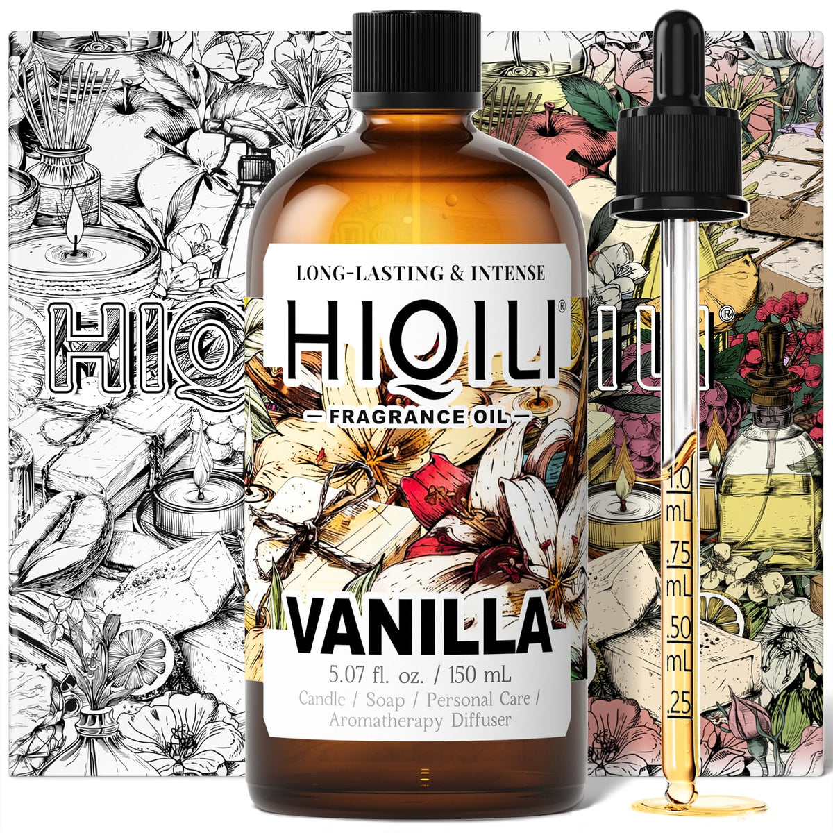 HIQILI huile vanille – brume corps: parfum durable et agréable sur la peau.