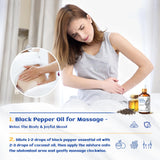 HIQILI huile poivre noir pour massage, douceur et relaxation musculaire