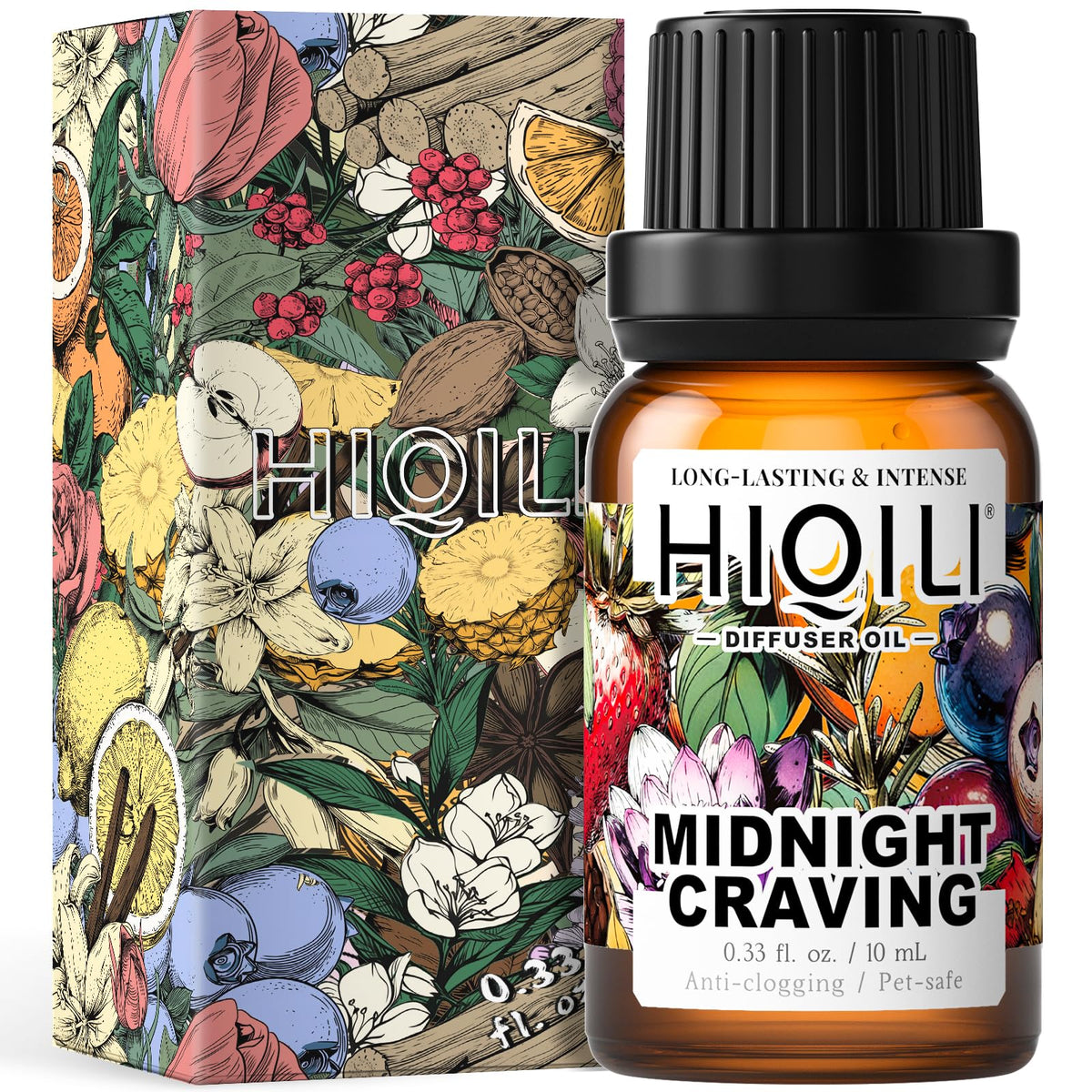 HIQILI Midnight Craving: huile vanille-crème-caramel pour diffusion douce dans le salon