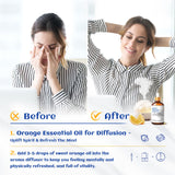 HIQILI huile orange, arôme fruité, senteur agrume parfaite pour diffusion à la maison.