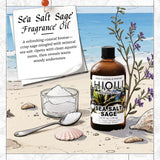 HIQILI Sel de mer et sauge – diffuseur intérieur, ambiance marine apaisante