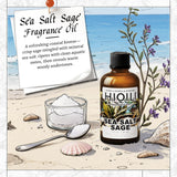 Diffuseur en chambre avec Hiqili Sel Marin Sauge, parfum durable et frais.