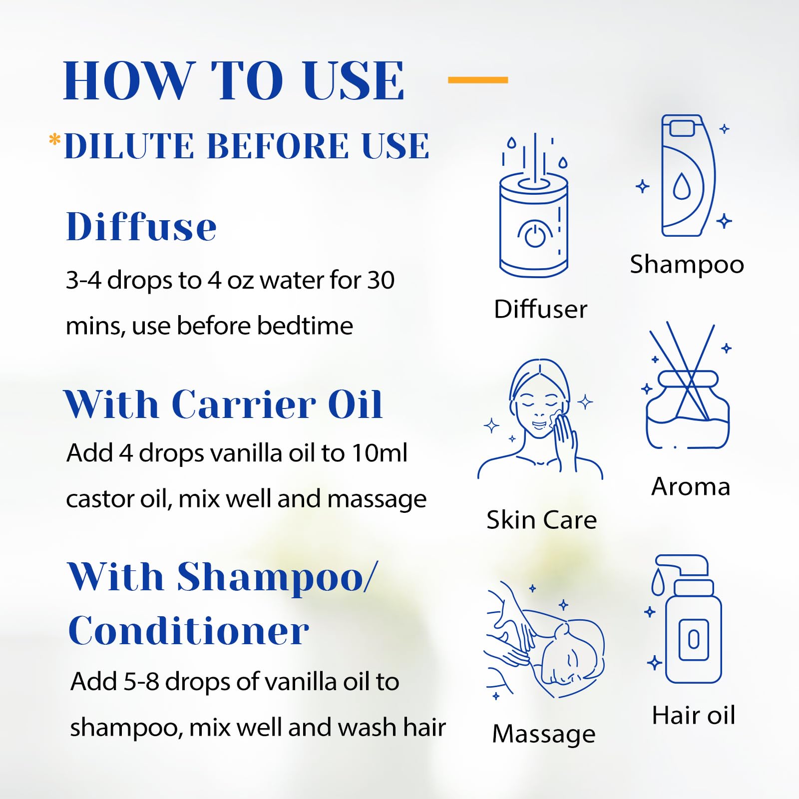 HIQILI Vanille: synergie avec lavande pour douceur aromatique.