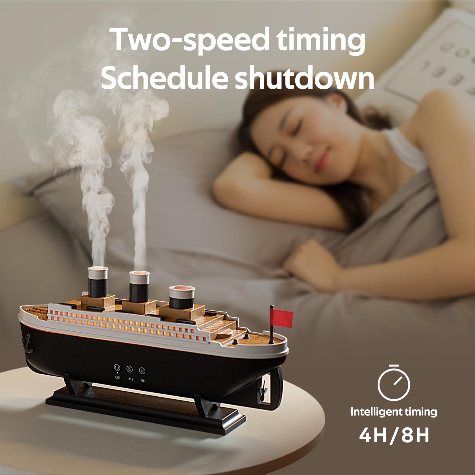 HIROGA Titanic brume continue et pulsations pour usage flexible.