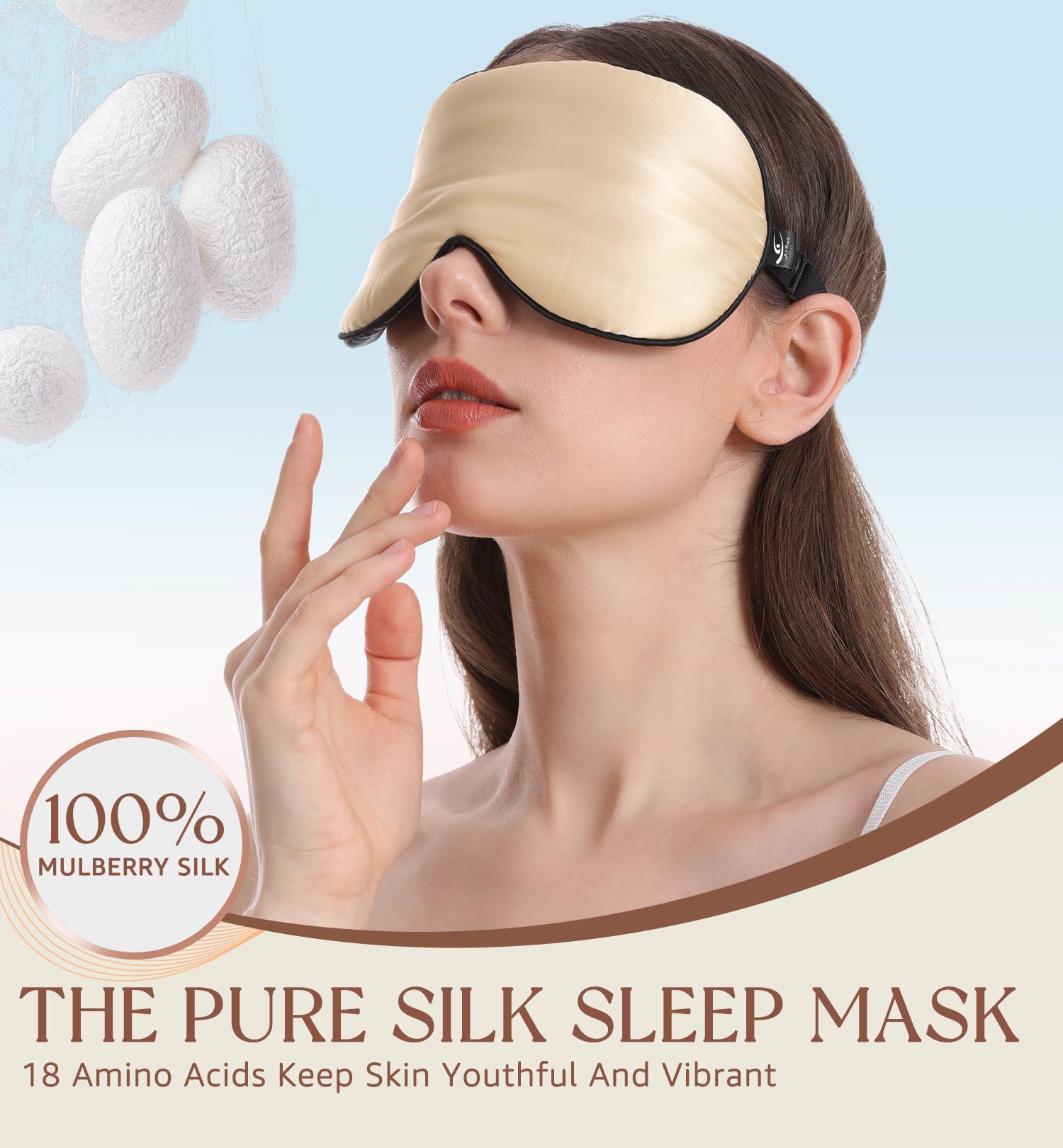 Conception sans pression autour des yeux et ajustement précis du masque HiRui.