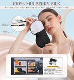 HiRui masque sommeil garnissage soie interne pour confort respirant