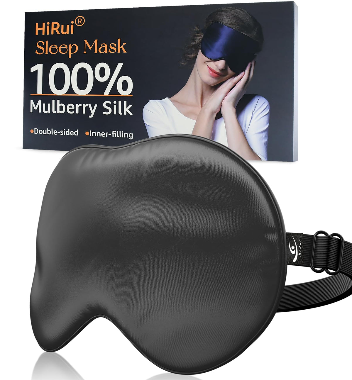 HiRui masque sommeil soie double-face: douceur luxueuse pour la peau