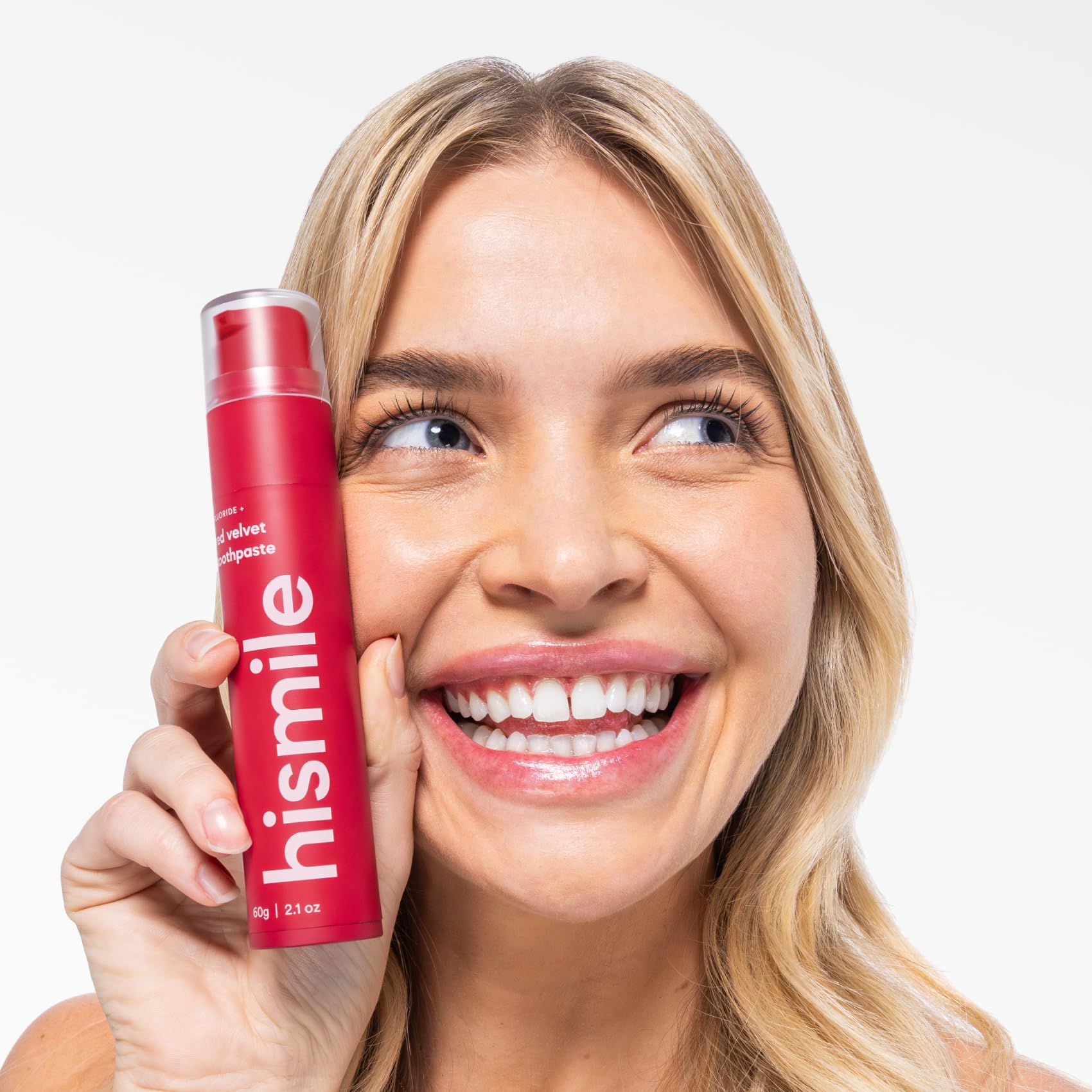 Hismile dentifrice aromatisé Velours Rouge — pâte généreuse prête pour brossage plaisant