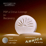 Arnica Drops Historical Remedies emballage recyclable et écologique.