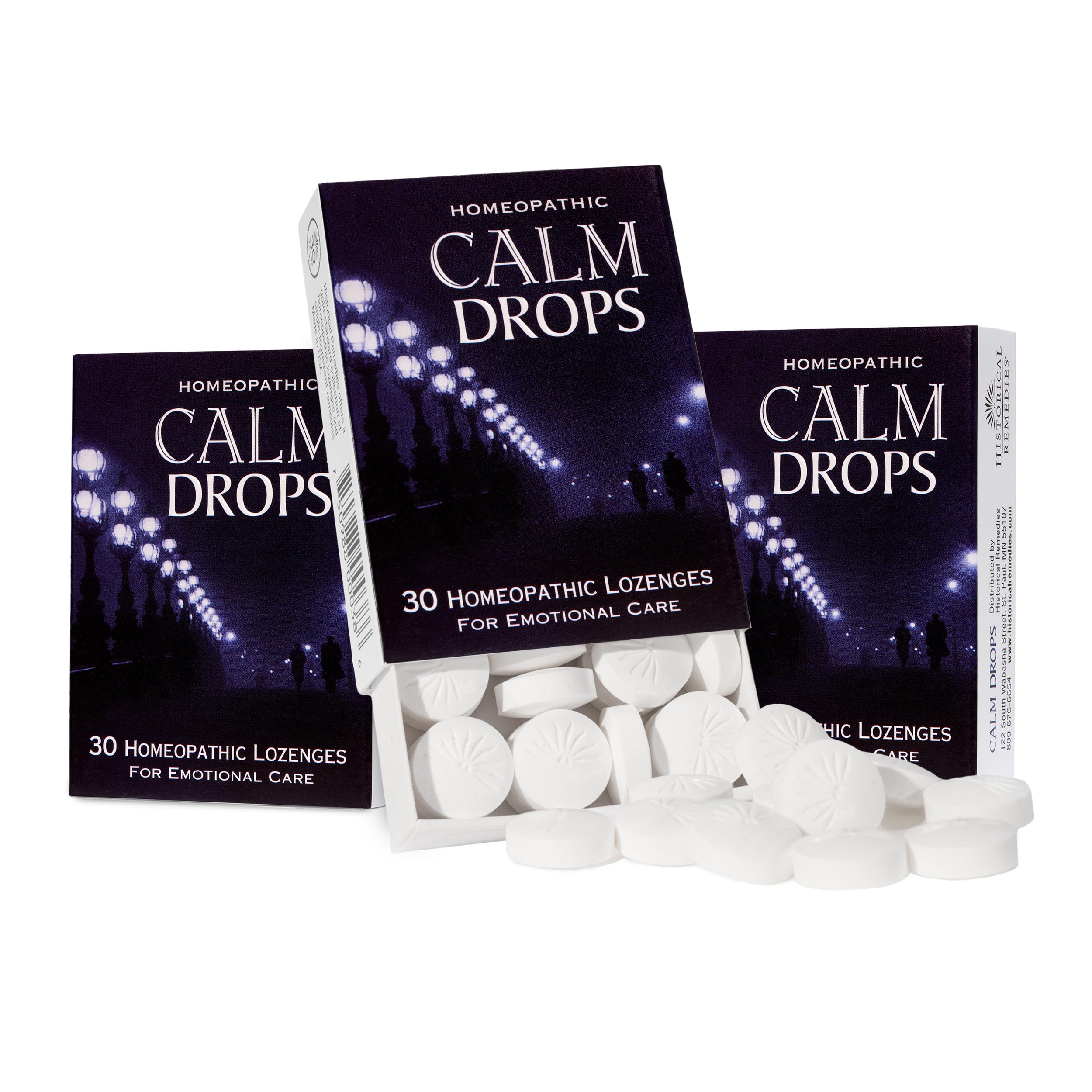 Historical Remedies Calm Drops – bouteille de pastilles vanille pour apaisement