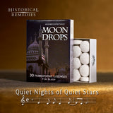 Moon Drops : pastille vanille en gros plan, senteur apaisante