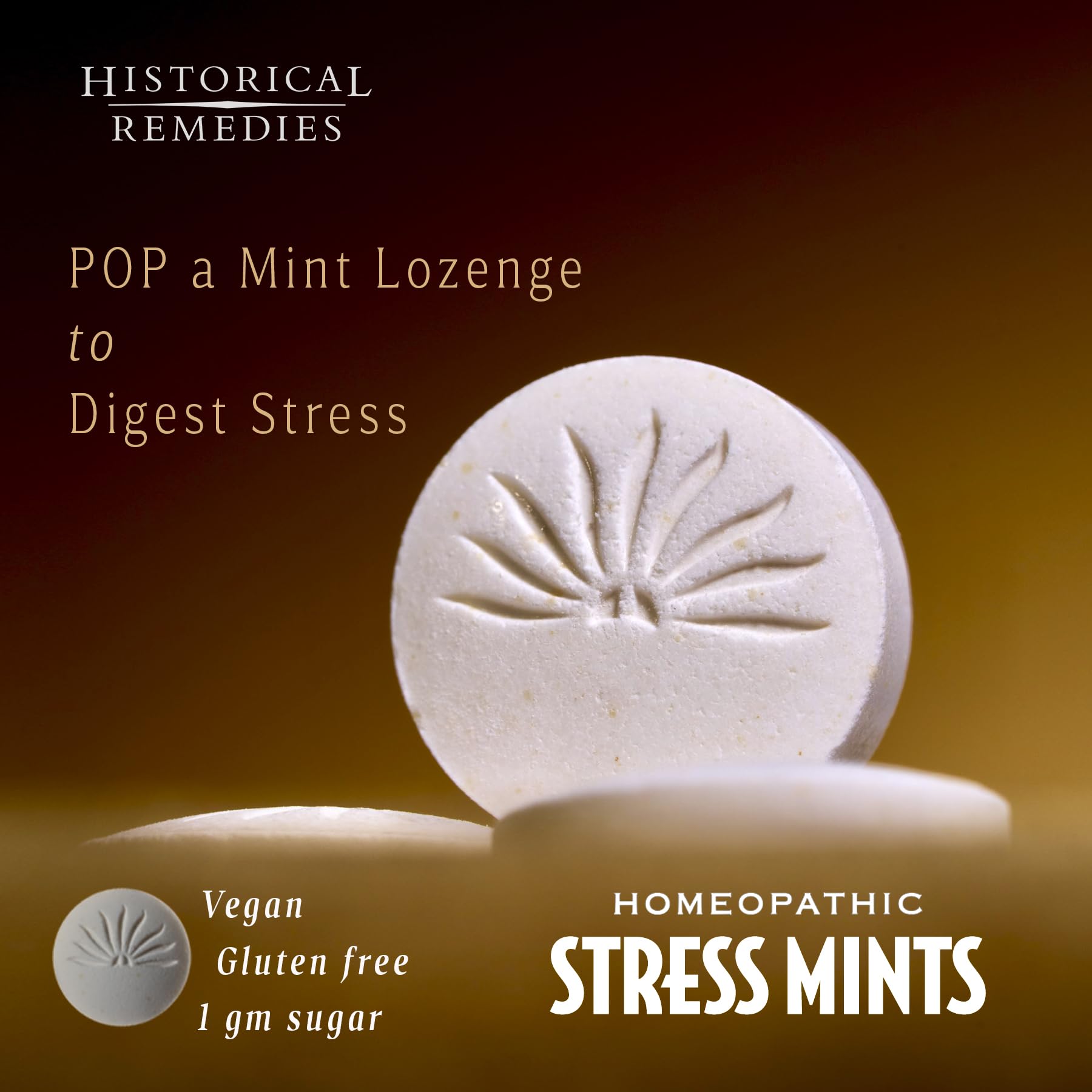 Stress Mints goût menthe frais, idéal pour la digestion légère.