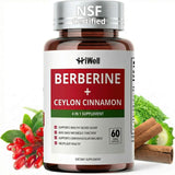 HiWell Berberine Ceylan Cannelle en bouteille pour le métabolisme