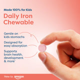 Hiya Iron+ goût fraise apprécié par les enfants sans sucre ajouté.