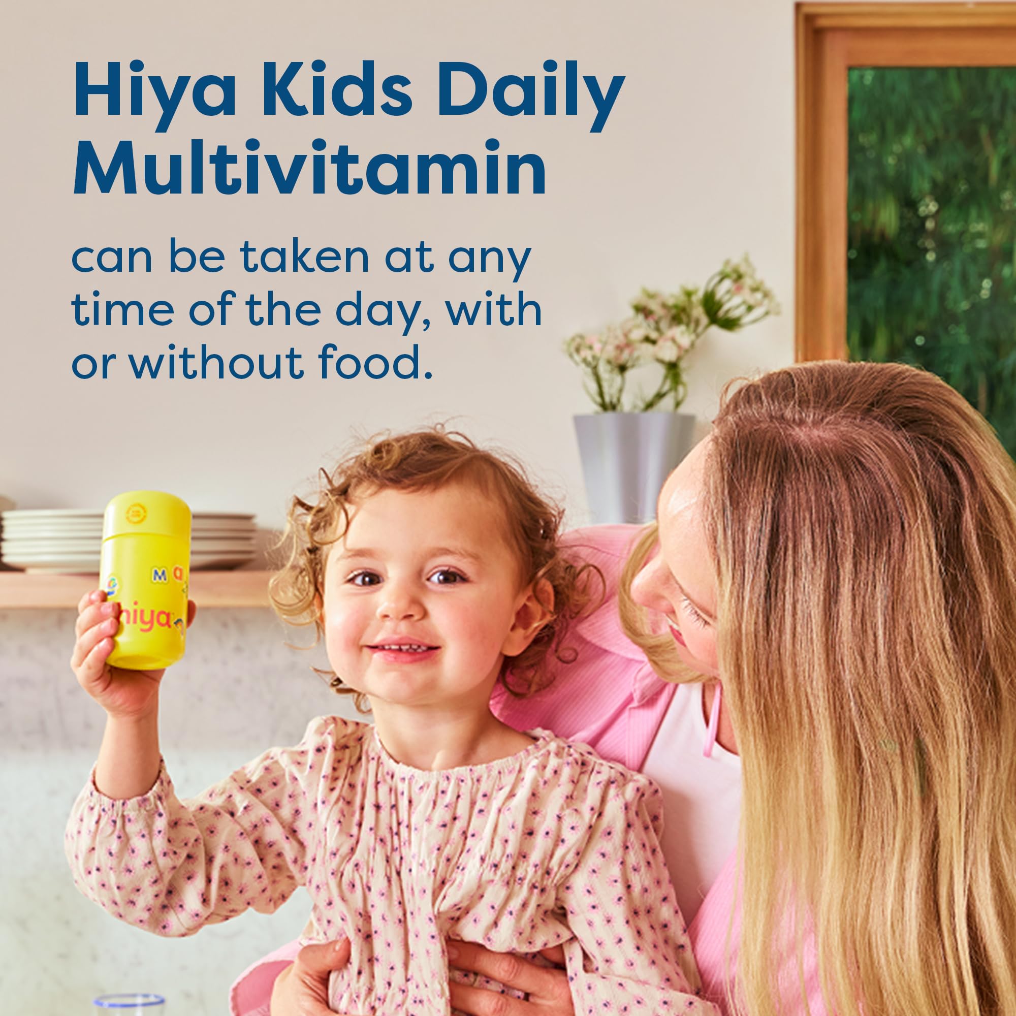 HIYA Multivitamines pour enfants : goût fraise sans sucre ajouté, moment de consommation agréable.