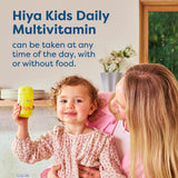 HIYA Multivitamines pour enfants : goût fraise sans sucre ajouté, moment de consommation agréable.