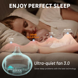 HLS diffuseur d'ambiance lumineux, lumière apaisante et brume légère idéal pour les nuits.