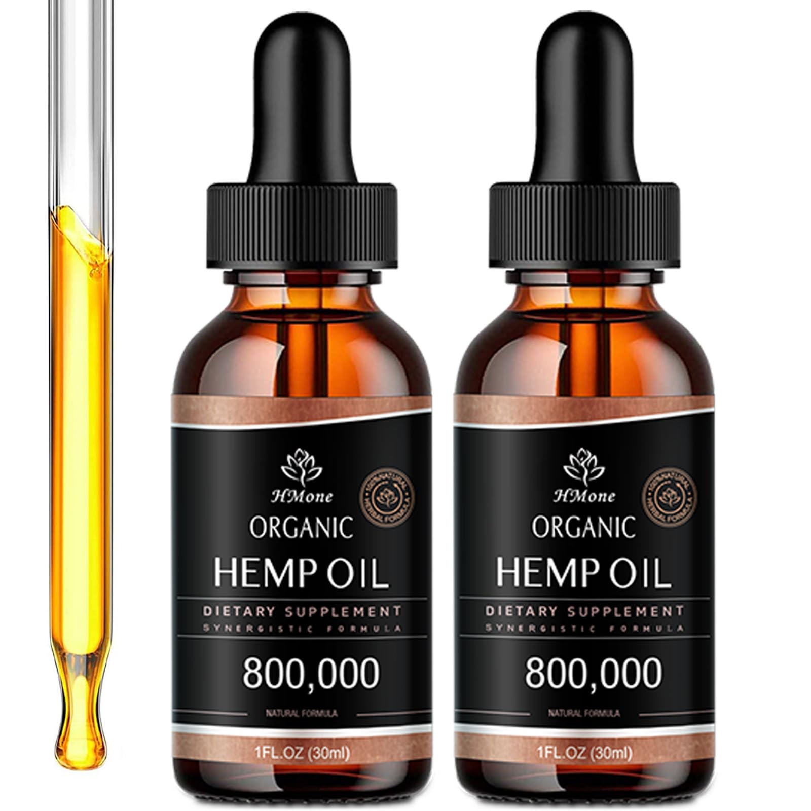 HMone huile de chanvre haute puissance – bouteille élégante et absorption facilitée
