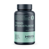 HMS Nutrition Trans‑Pterostilbene 200 mg, capsules véganes, soutien antioxydant potentiel au quotidien.