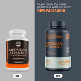 Logo NSF sur flacon HMS Nutrition Vitamine C liposomale 1600 mg, assurance qualité