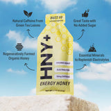 HNY+ Buzz Gel électrolytes et sel marin pour hydration sportive