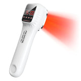 Hoakya appareil lumière rouge sur socle stable prêt pour une thérapie ciblée