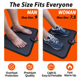 Tapis électrique grand format pour pieds et confort nocturne.