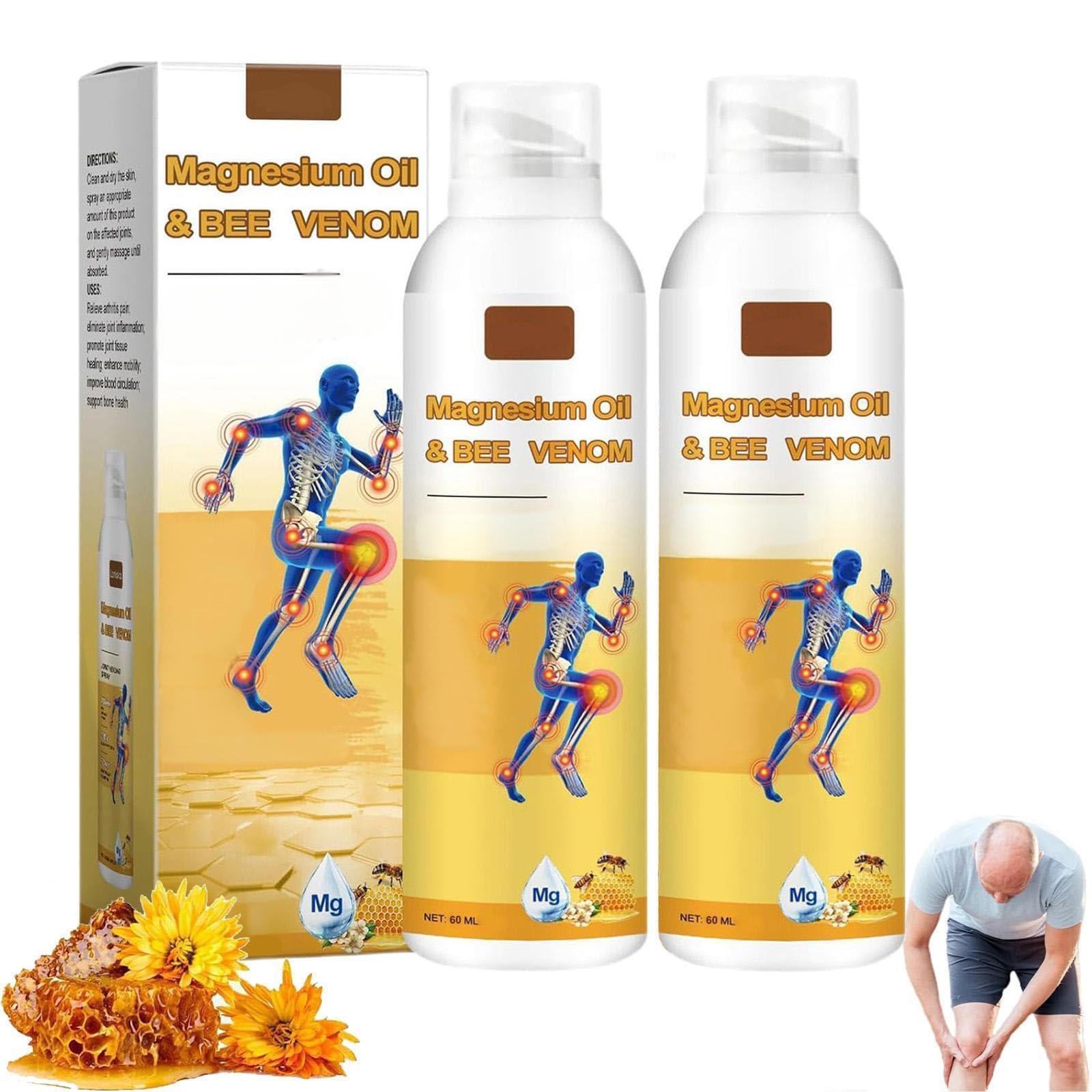 Produit Hogitpe Magnesium Joint Spray, bouteille 60 ml prête pour les articulations après l'effort.