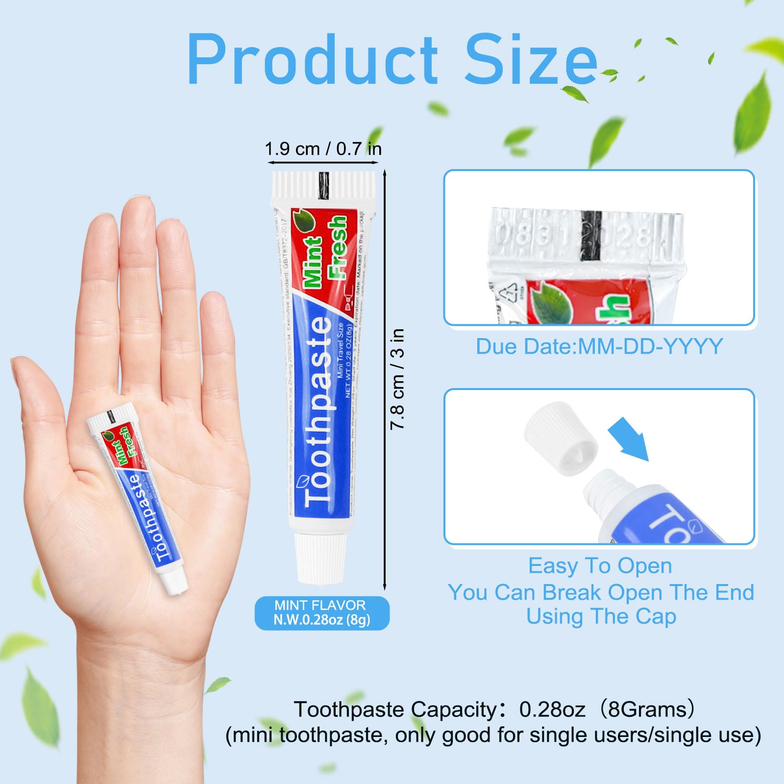 HOIQIRY dentifrice menthe légère — goût frais après usage.