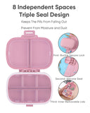 Holii Travel Pill Organizer : joint en silicone étanche qui limite les fuites.