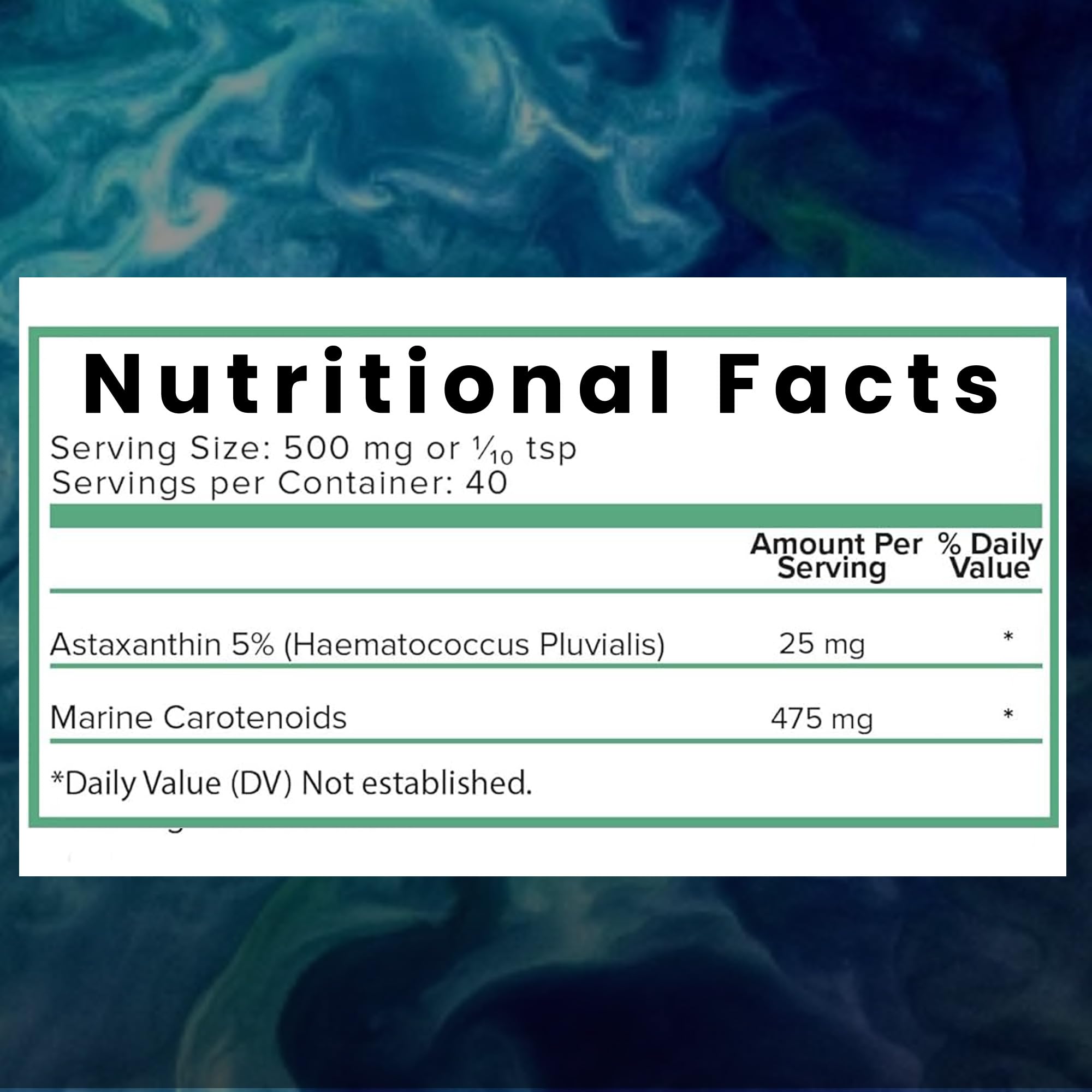 Holistic Bin Cuillère Mesure Poudre Astaxanthine : dosage précis pour boissons et gélules.