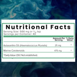 Holistic Bin Cuillère Mesure Poudre Astaxanthine : dosage précis pour boissons et gélules.