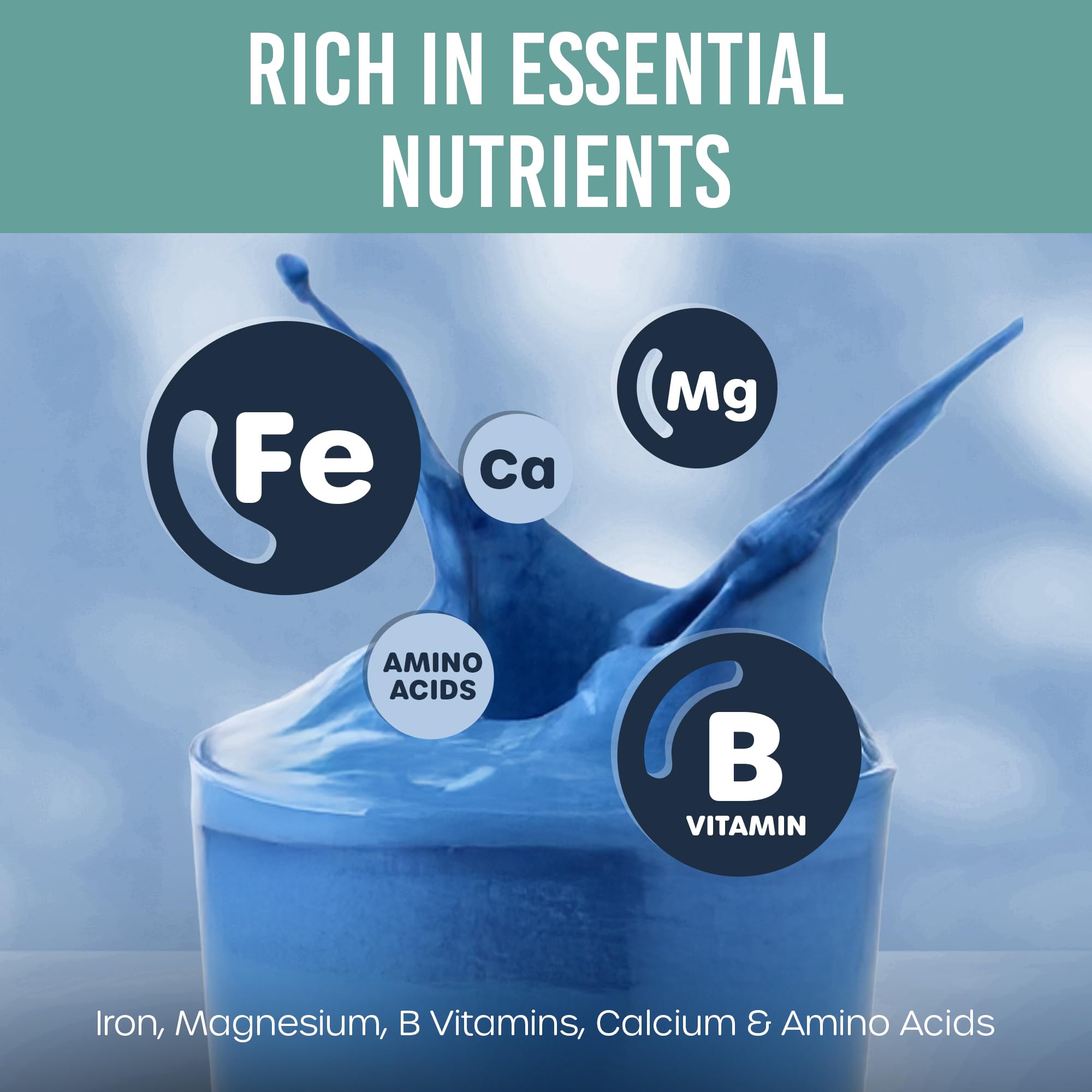 Holistic Bin Poudre Spiruline Bleue adaptée aux régimes végane et sans gluten.