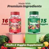 Ensemble de deux bouteilles, pack Duo Fruits et Légumes Holistic Choice.