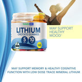 Gomme HolisticMD Lithium Orotate fraise, plaisir discret et bien-être potentiel