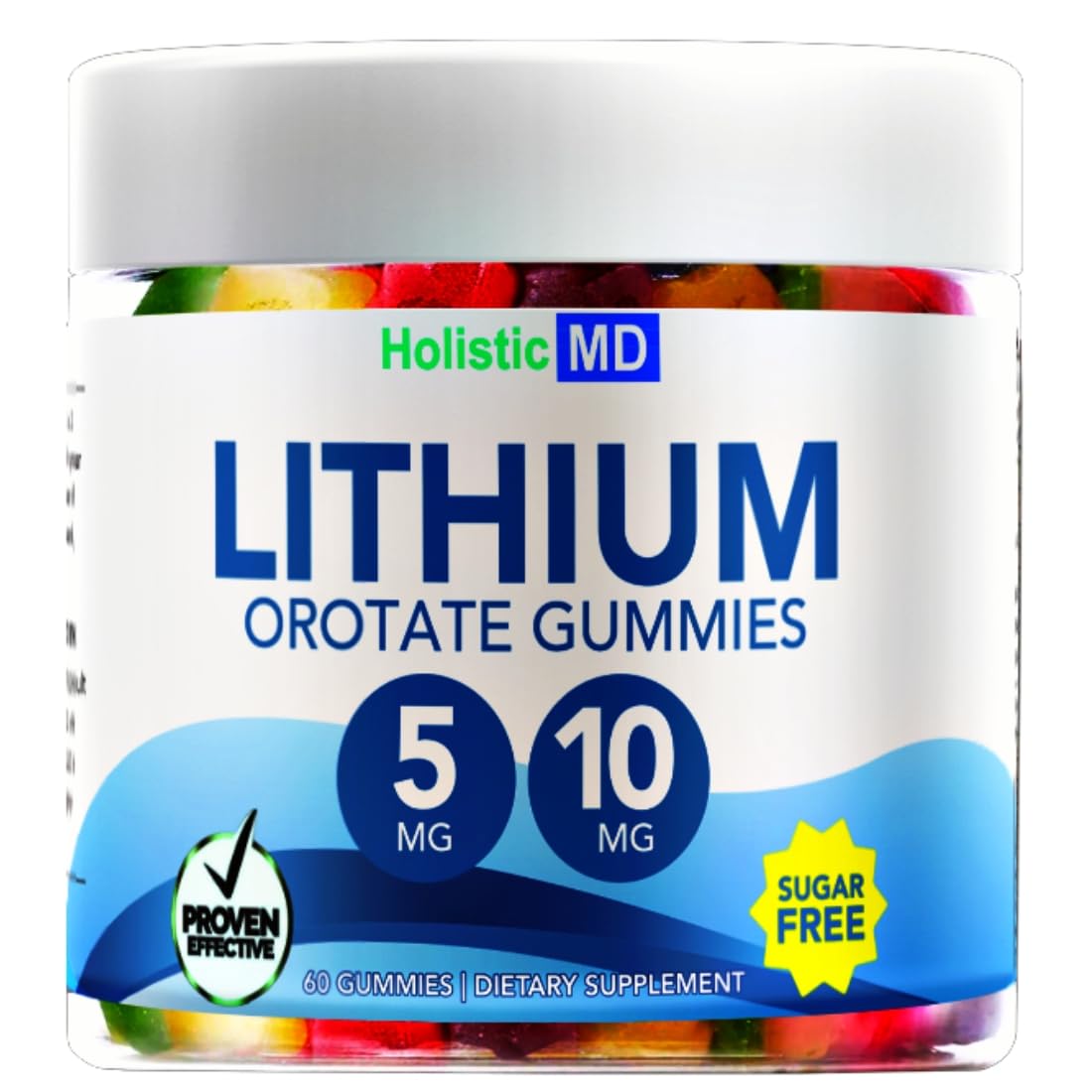 Gomme HolisticMD Lithium Orotate orange, saveur fruitée et rituel quotidien
