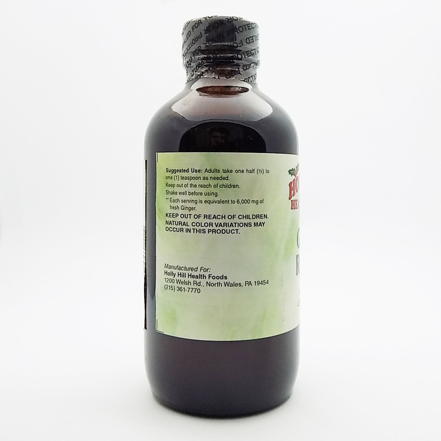 Ginger Rescue de Holly Hill, texture lisse idéale pour desserts et boissons.