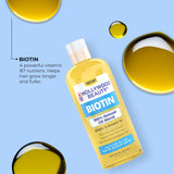 Soin apaisant du cuir chevelu avec la Biotine Huile de Hollywood Beauty.